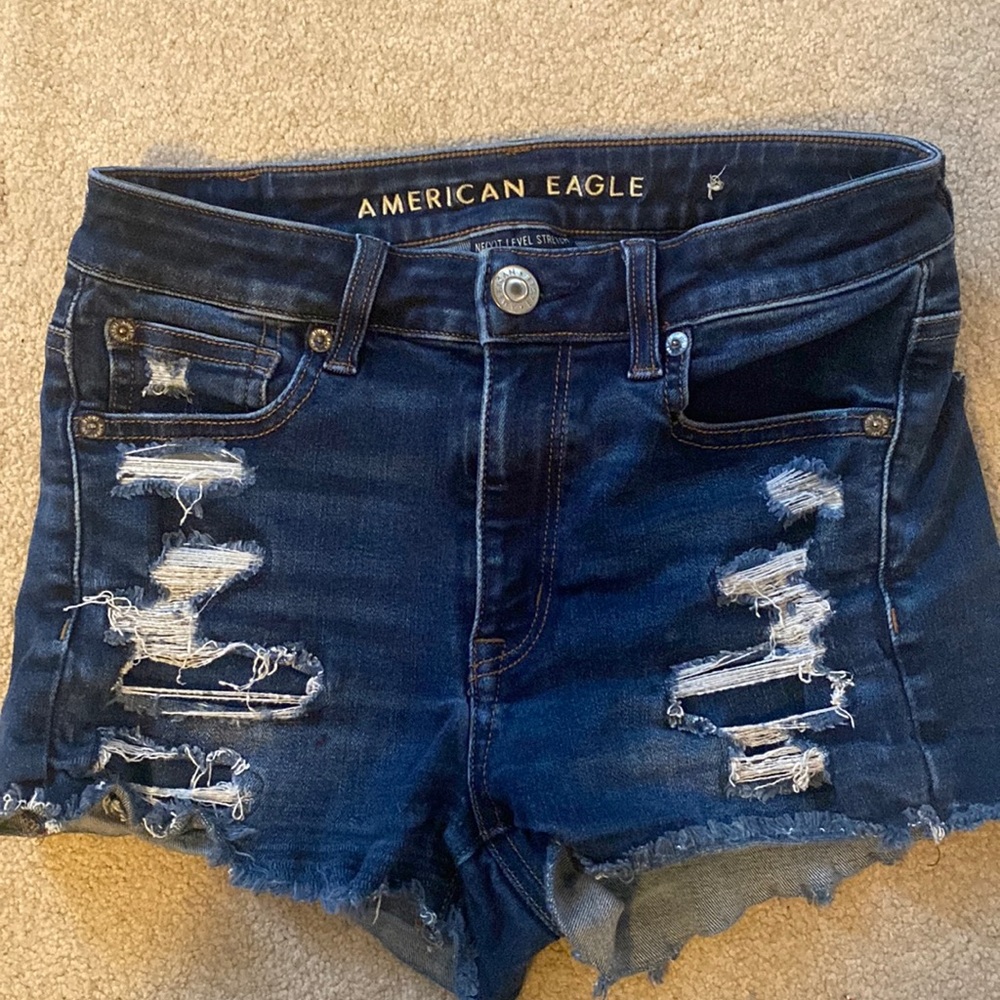 American Eagle Distressed Jean Shorts